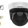 Hikvision DS-2CD6924GO-HIS PanoVu network camera Hikvision 8MP panoramic CCTV camera 180 degree Hikvision surveillance camera Hikvision outdoor panoramic security camera DS-2CD6924GO-HIS IP camera front view Hikvision AI panoramic network camera installation
