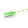 Lightwave SC APC single-mode fiber pigtail front view