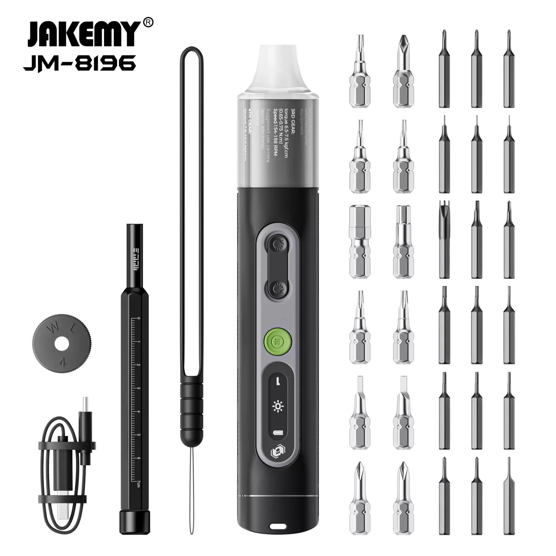 JAKEMY JM-8196 Electric Screwdriver Tool Set - Image 4